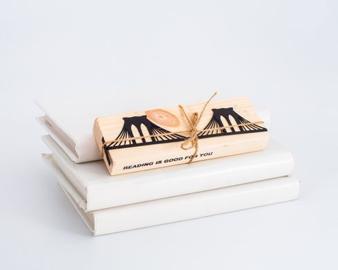 Metal bookmark Brooklyn Bridge by Atelier Article, Black