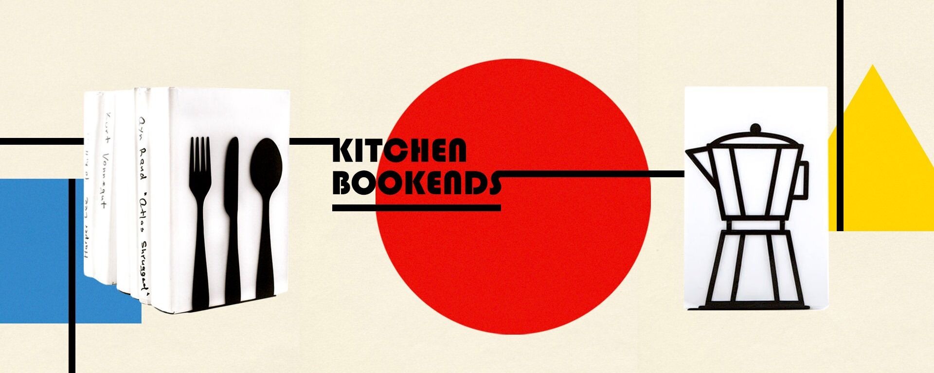 Bauhaus style Kitchen bookends