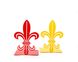 A metal bookend French Lily Red edition by Atelier Article, Red