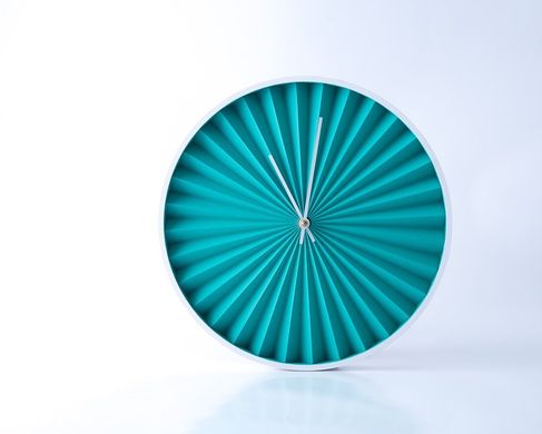 Wall Clock "Turquoise Harmonica" by Atelier Article