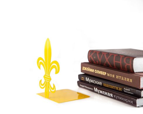 Unique bookends «French Lily» Yellow color by Atelier Article