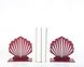Metal Bookends «Red Shell» Functional Shelf decor by Atelier Article, Red