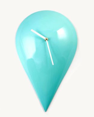 Wall clock «Drop of Turquoise» by Atelier Article, Mint