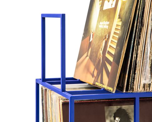 LP storage // 4 deck Album Сrate Сart // Blue edition by Atelier Article, Blue