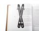 Metal bookmark Skis by Atelier Article, Black