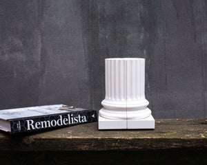 Architectural Neoclassical Style Plaster Pillar Bookends - Atelier Article