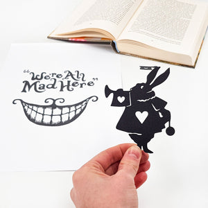 Bookmark "Alice in Wonderland - The Rabbit". - Atelier Article