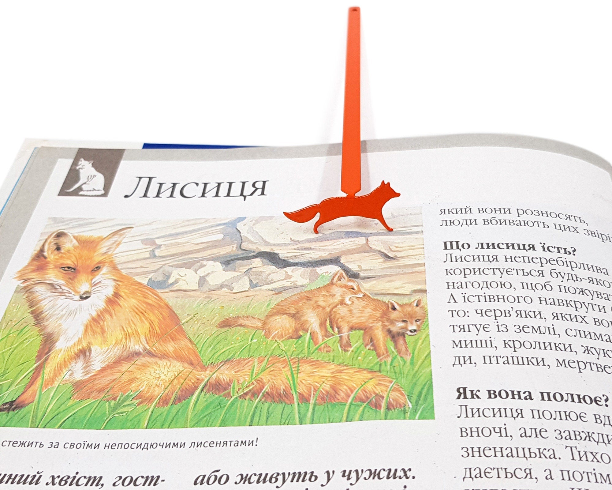 Bookmark "Fox on the Run". - Atelier Article