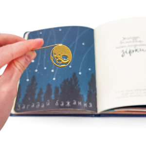 Bookmark "Golden Moon". - Atelier Article