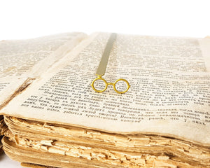 Bookmark "Golden Round Glasses". - Atelier Article