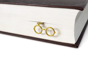 Bookmark "Golden Round Glasses". - Atelier Article