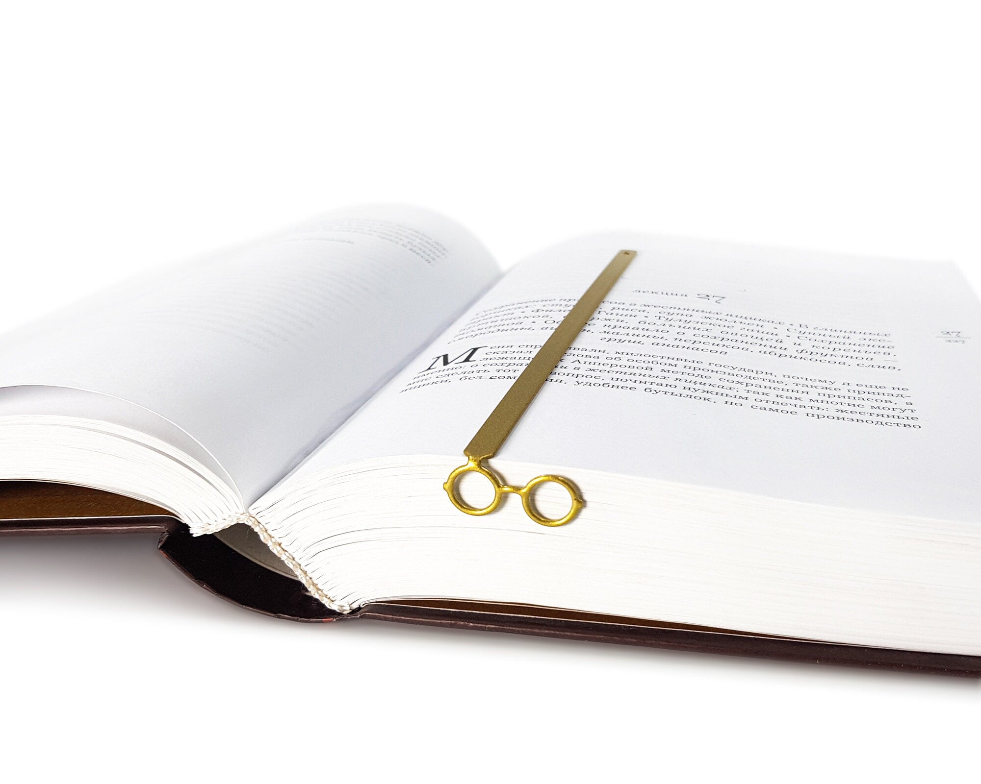 Bookmark "Golden Round Glasses". - Atelier Article