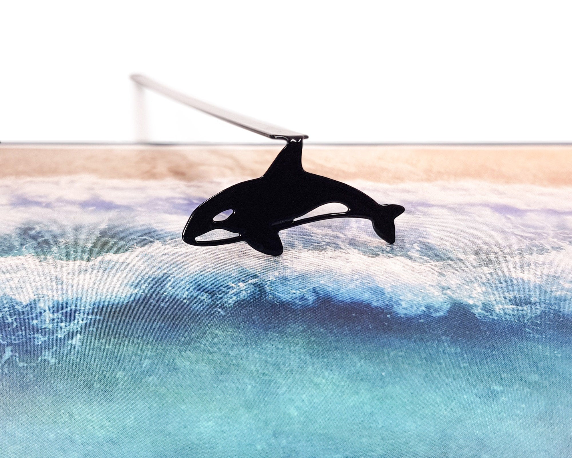 Bookmark Killer Whale Orca Small Personalized Booking Gift for Whale Loving Bookworms- Atelier Article