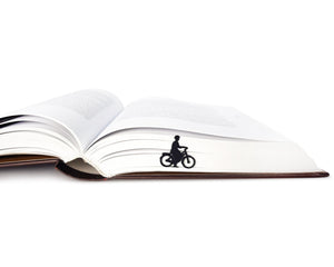 Bookmark "Lady on the Bike". - Atelier Article