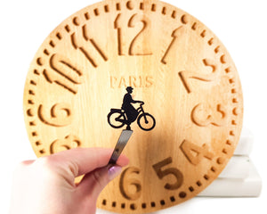 Lady on the Bike Bookmark - Elegant and Dynamic Design for Avid Readers and Cycling Enthusiasts - Atelier Article