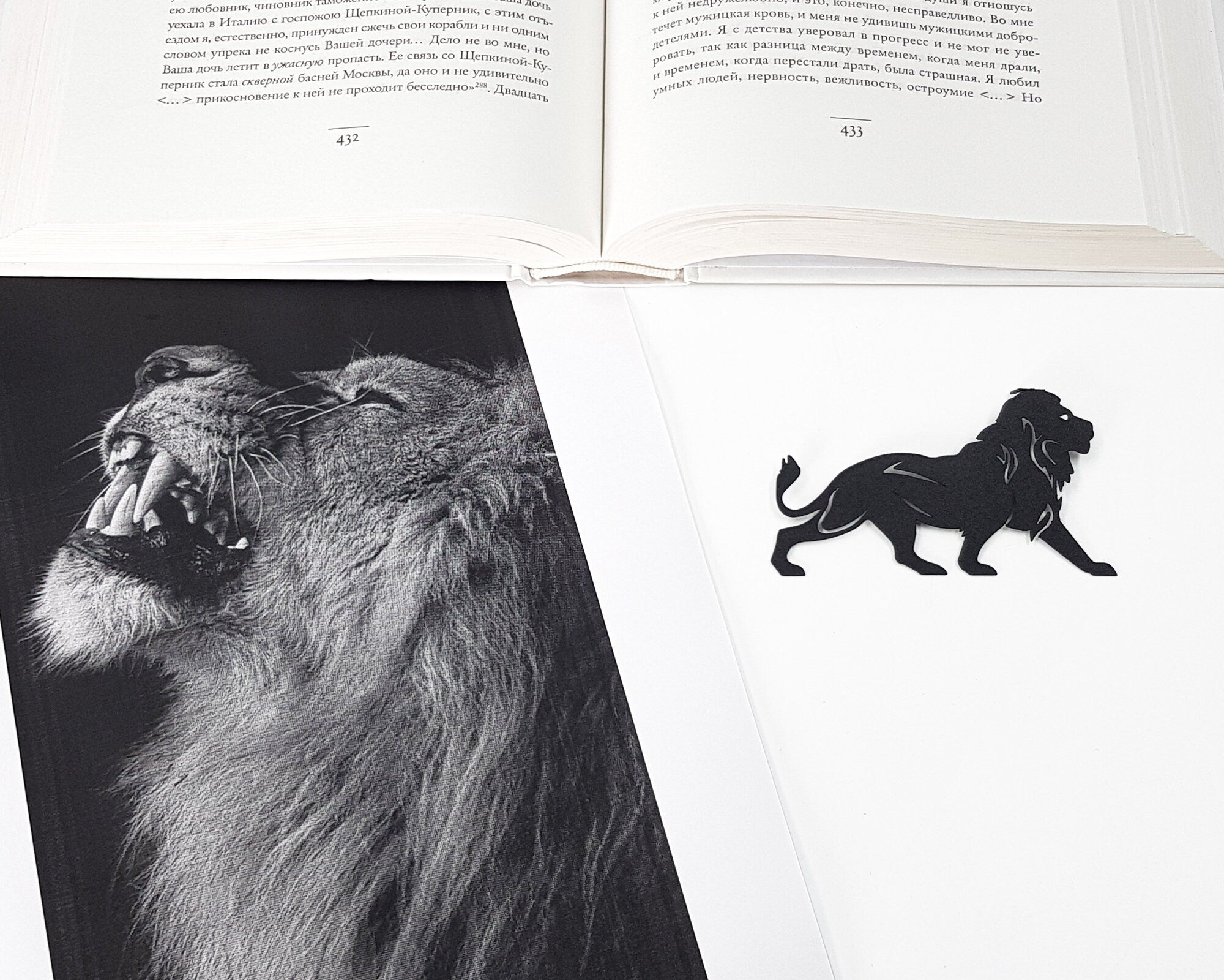 Bookmark "Lion, The King of Animals". - Atelier Article