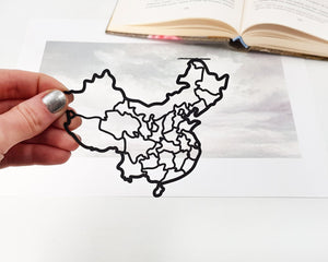 Bookmark "Map of China". - Atelier Article