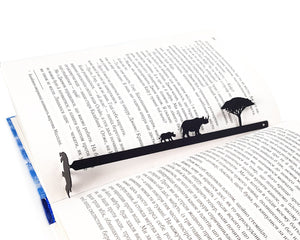 Rhinos Bookmark - Strong and Majestic Design for Avid Readers and Wildlife Lovers - Atelier Article