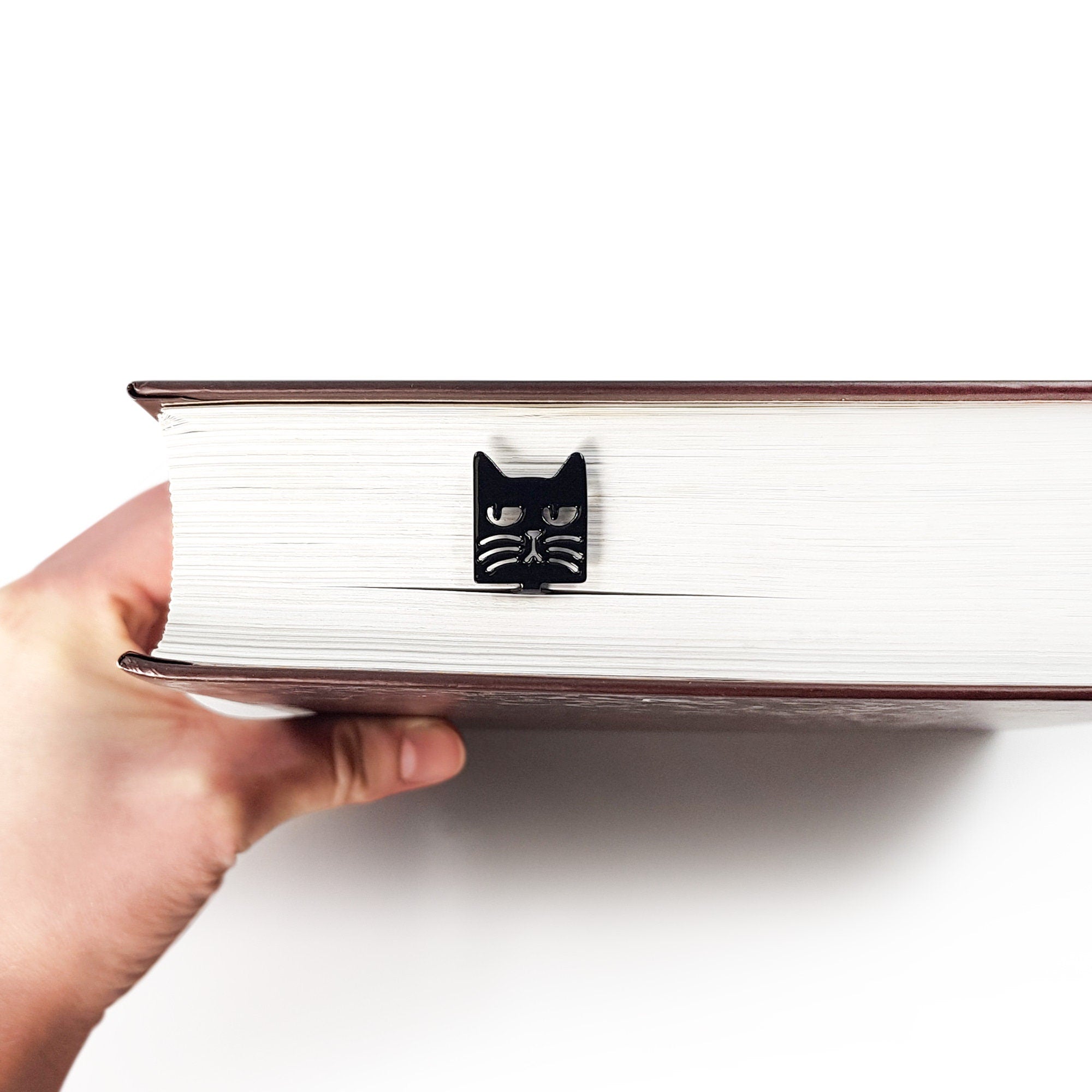 Suspicious Cat Bookmark - Gift for Cat-Loving Bookworms, Perfect Book club Favors and Stocking Fillers - Atelier Article