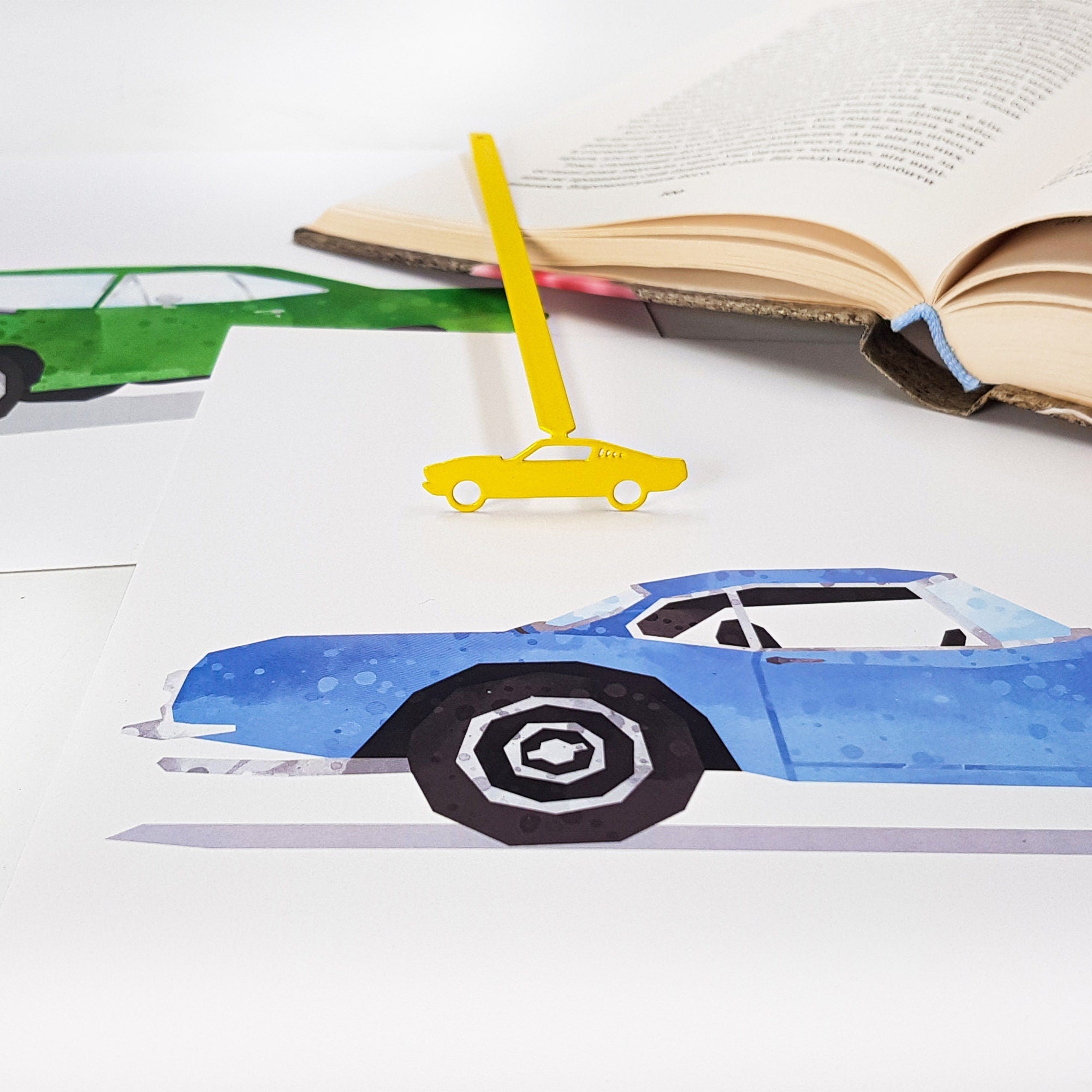 Bookmark "Yellow Muscle Car". - Atelier Article