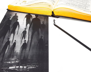 Cryptid "Black Stick Man" Bookmark. - Atelier Article