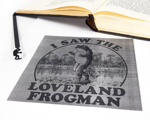 Cryptid Frogman Bookmark - Small Scary Bookish Gift for Best Friends, Perfect for Halloween - Atelier Article