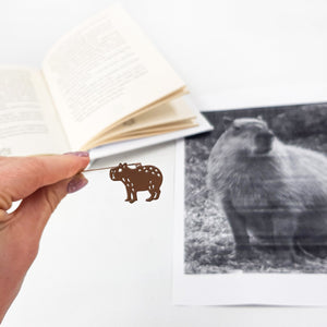 Cute novelty bookmark "Capybara". - Atelier Article