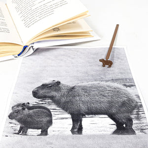 Cute novelty bookmark "Capybara". - Atelier Article