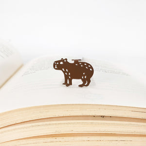 Cute novelty bookmark "Capybara". - Atelier Article