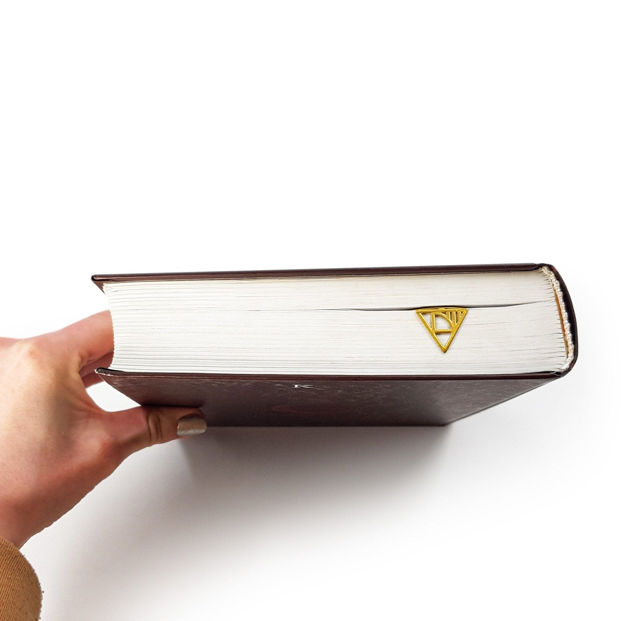 Golden Bookmark "Bauhaus Geometry". - Atelier Article