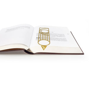 Golden Bookmark "Bauhaus Geometry". - Atelier Article