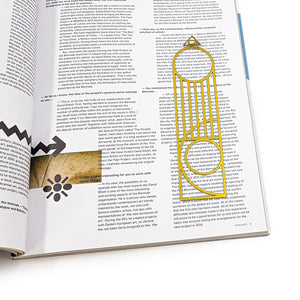 Golden Bookmark "Bauhaus Geometry". - Atelier Article