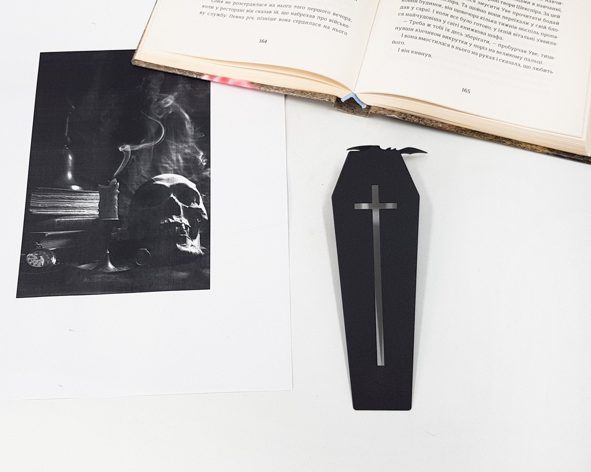 Gothic Bookmark "Coffin in My Book." - Atelier Article