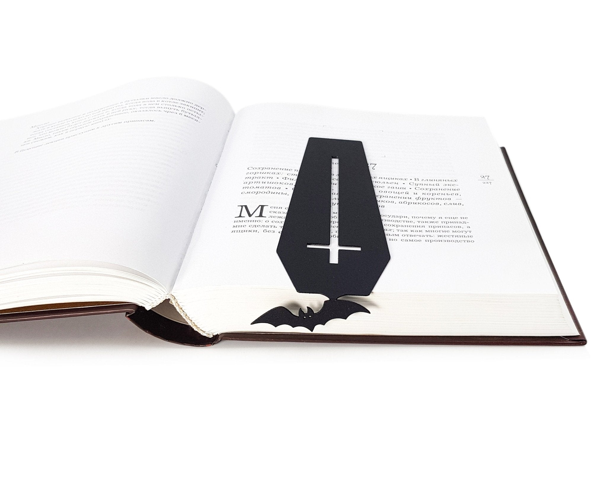 Gothic Bookmark "Coffin in My Book." - Atelier Article