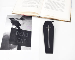 Gothic Bookmark "Coffin in My Book." - Atelier Article