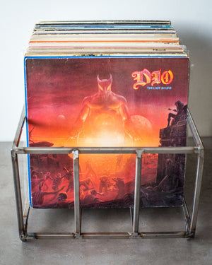 Industrial style Metal Vinyl Record Crate - Atelier Article