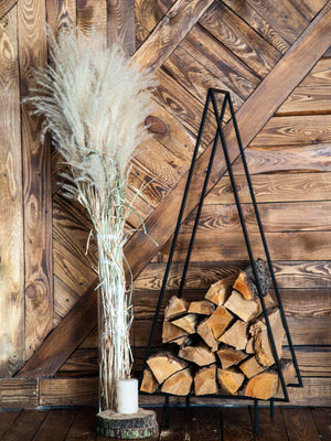 Log Holder "Spruce", Hand Welded Premium Quality Firewood Storage. - Atelier Article