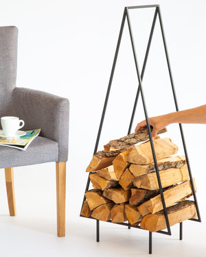 Log Holder "Spruce", Hand Welded Premium Quality Firewood Storage. - Atelier Article