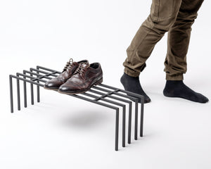 Metal Shoe Rack - Minimalist Hand Welded Shoe Storage for Stylish Home - Atelier Article