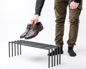 Metal Shoe Rack - Minimalist Hand Welded Shoe Storage for Stylish Home - Atelier Article