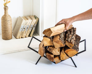 Minimalist Style Compact Log Holder Open Book. - Atelier Article