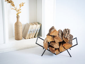 Minimalist Style Compact Log Holder Open Book. - Atelier Article