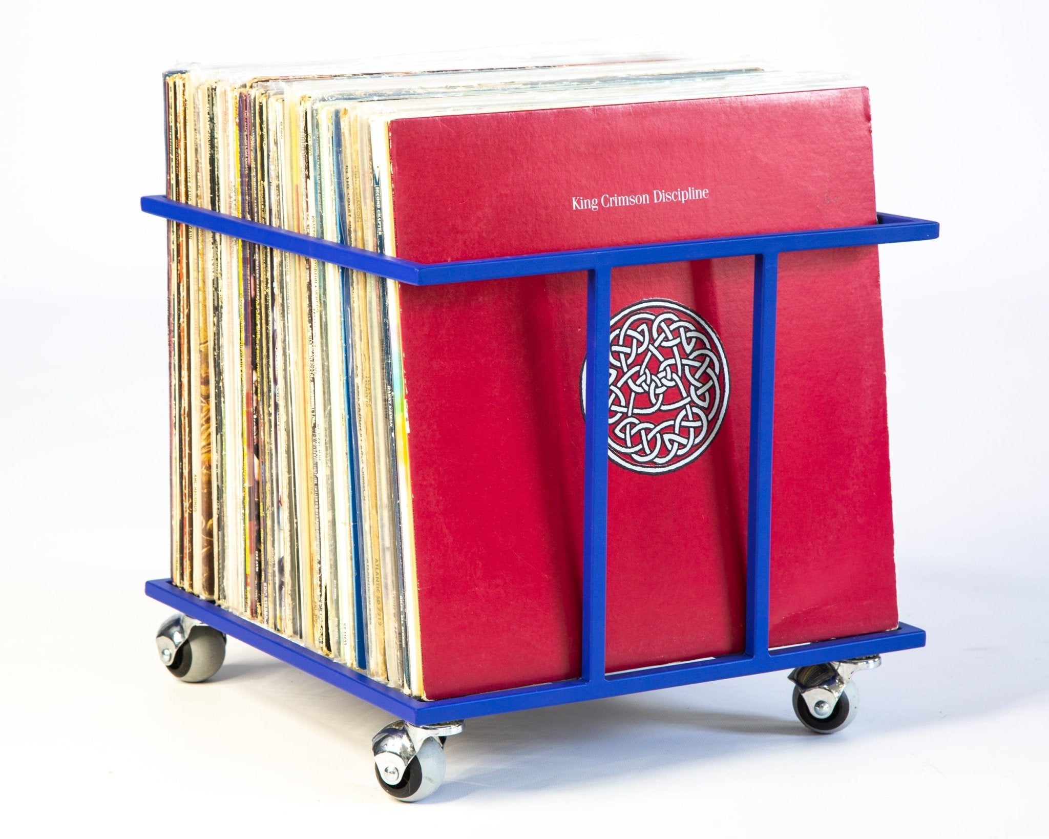 Modern and Light Metal Crate for Vinyl Records - Atelier Article