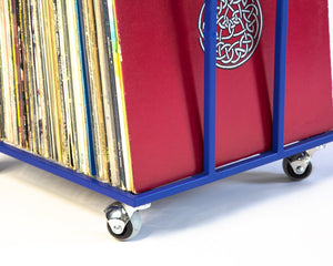 Modern and Light Metal Crate for Vinyl Records - Atelier Article