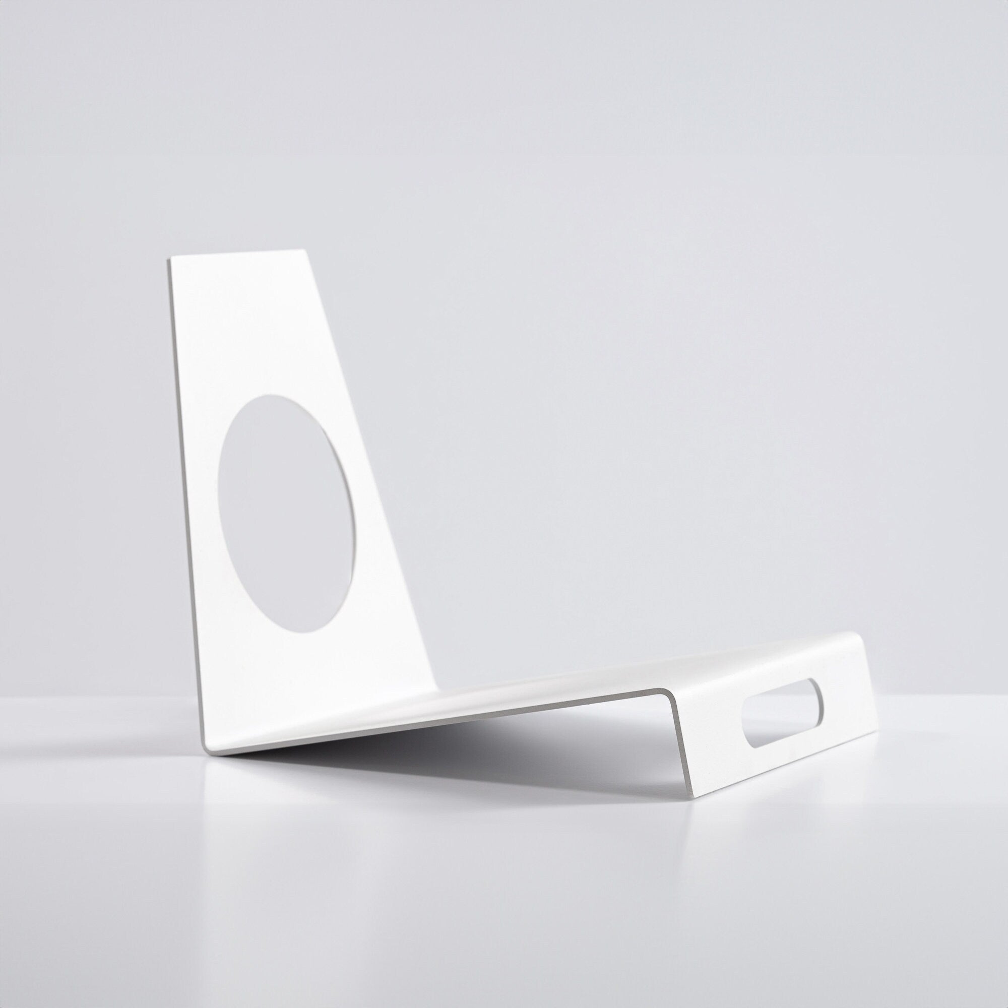 Premium Quality Modern LP Vinyl Record Display - Stand in White - Atelier Article