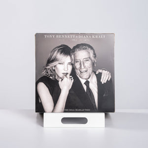 Premium Quality Hand-welded Heavy Duty Modern LP Vinyl Record Display - Stand in White - Atelier Article