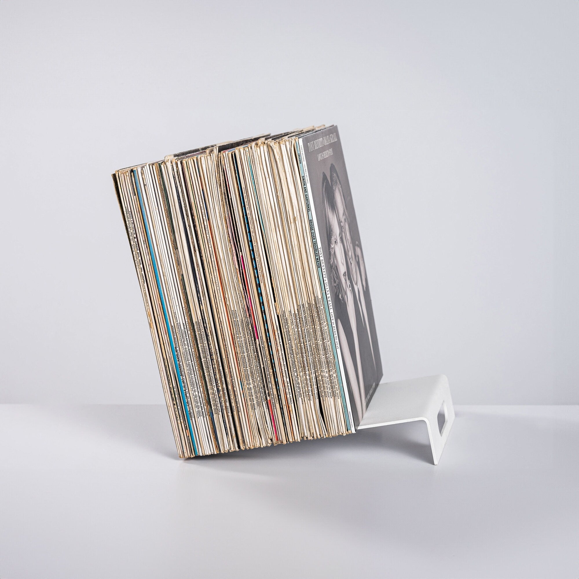 Premium Quality Hand-welded Heavy Duty Modern LP Vinyl Record Display - Stand - Atelier Article