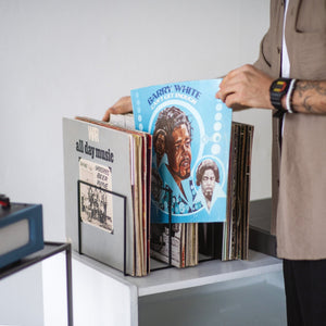 Premium Quality Hand-welded Modern Wire Stand for Vinyl Records "COMB". - Atelier Article