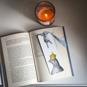 Paper Bookmark "Pigeon Queen and The Guiding Hand." - Atelier Article