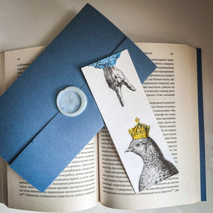 Paper Bookmark "Pigeon Queen and The Guiding Hand." - Atelier Article